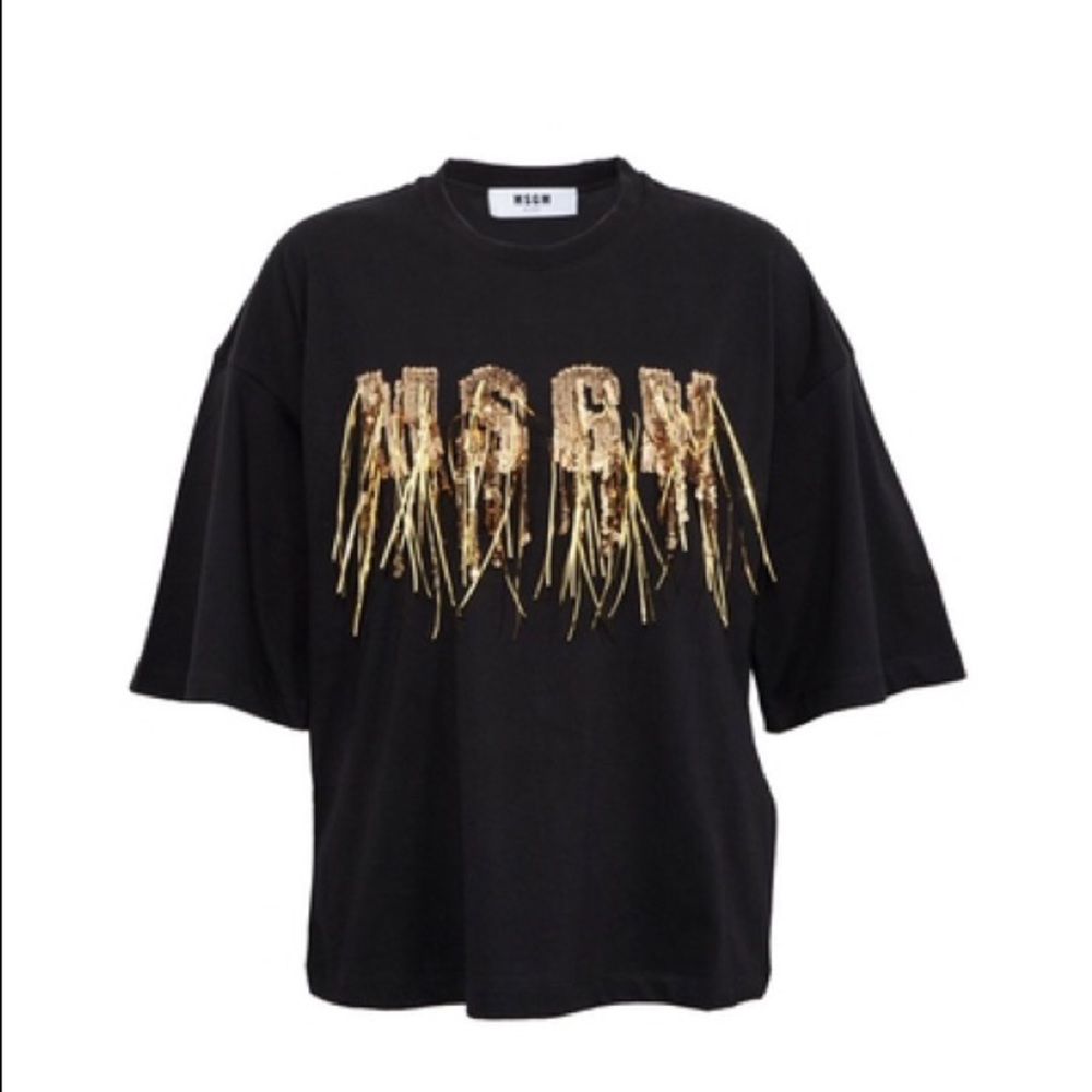 NEW Holiday MSGM Milano Sequin T-shirt